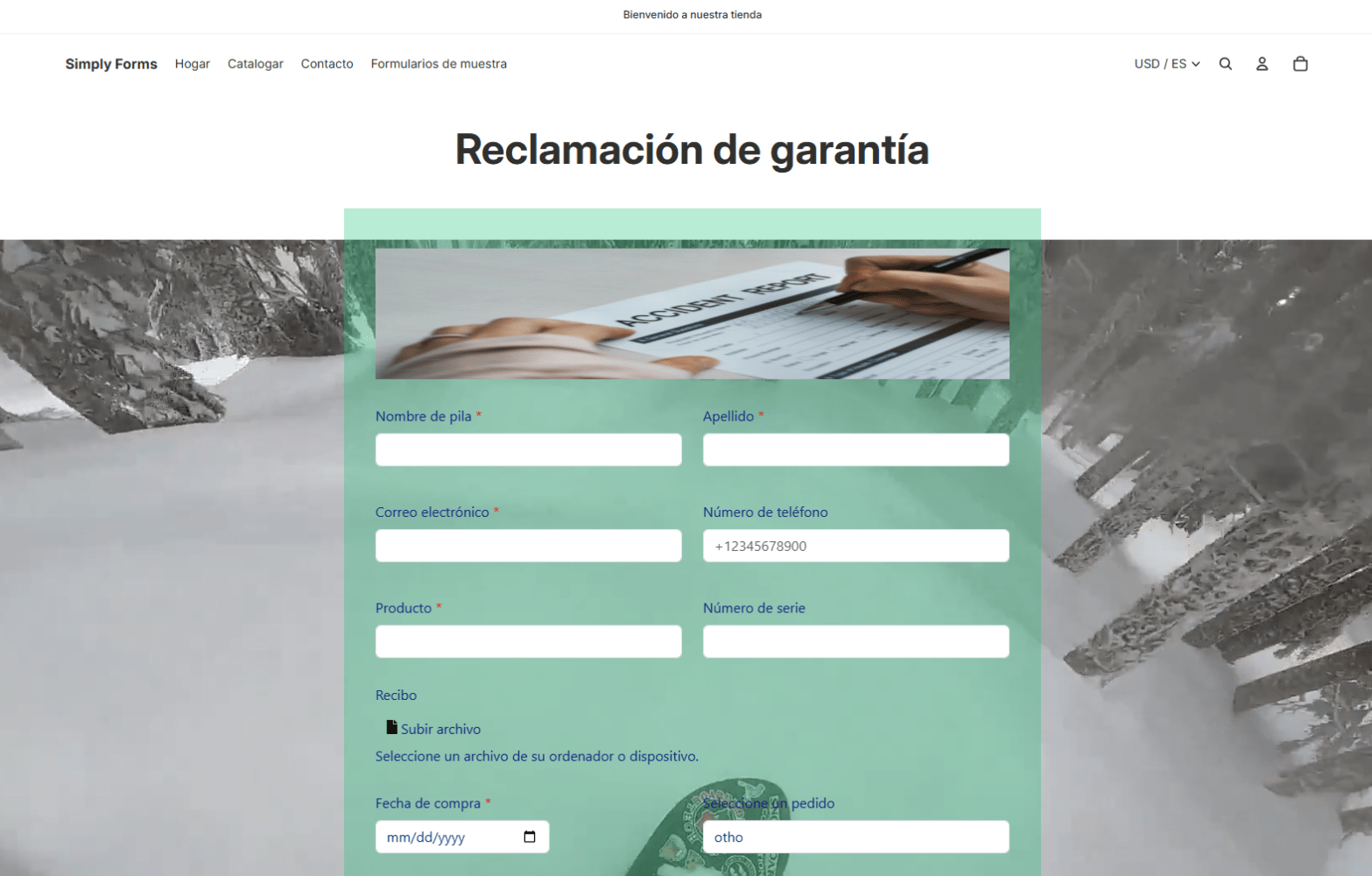 storefront in Spansih